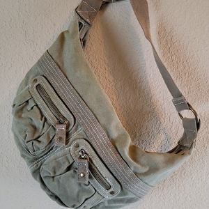 Army Green  cotton canvas purse